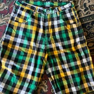 Vibrant Checkered Men's Shorts